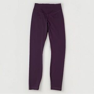 Lululemon Wunder Under SmoothCover HR Tight 25” Maroon Size 4 Yoga LW5FELS